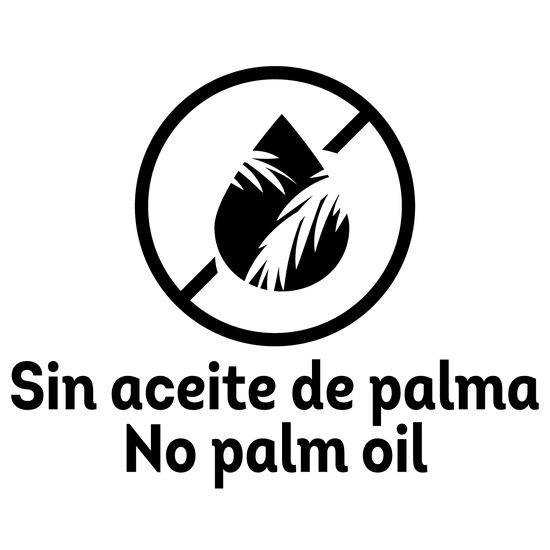 sin aceite de palma no palm oil saludable