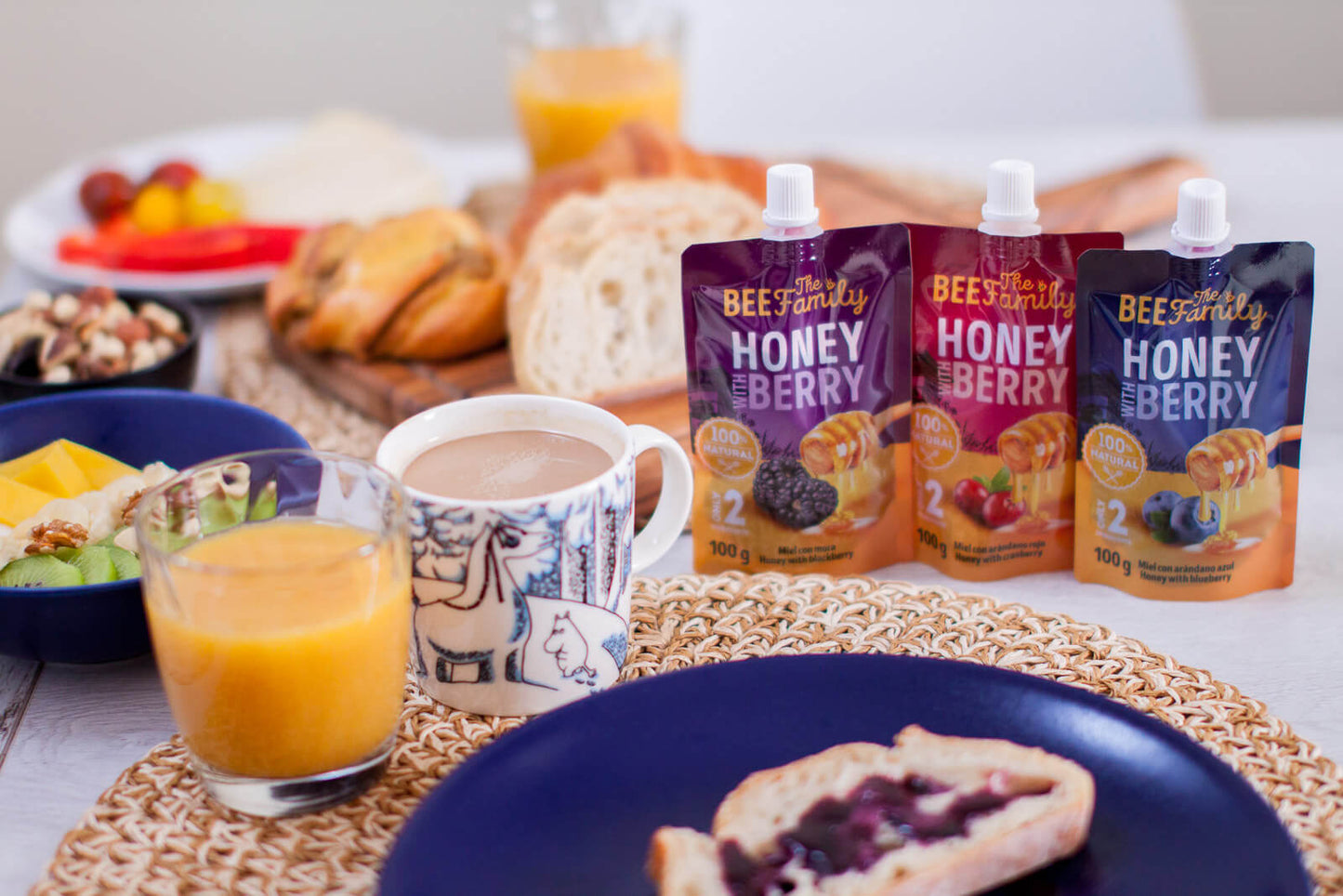 Honey with Berry | Miel con frutos del Bosque | Pack degustación ( 3 sabores | 300g)